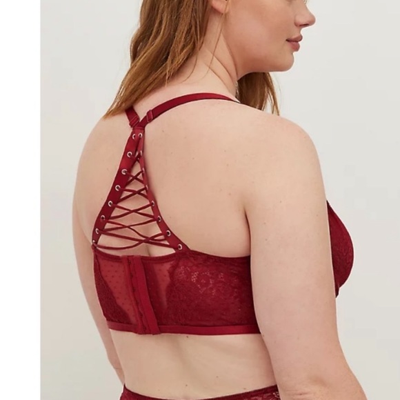 NWT TORRID LACE UP BRALETTE AND PANTY SET - Picture 5 of 6